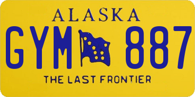 AK license plate GYM887