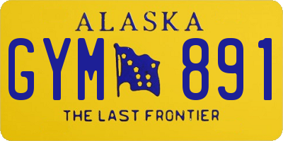 AK license plate GYM891