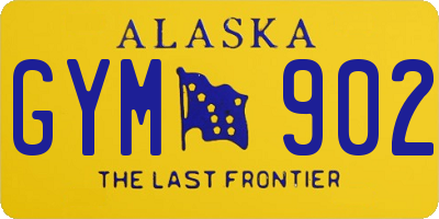AK license plate GYM902