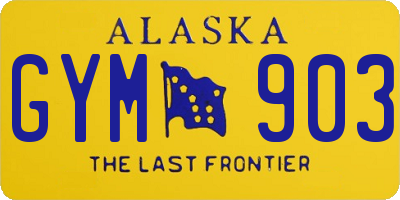 AK license plate GYM903