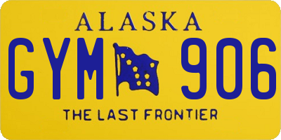 AK license plate GYM906