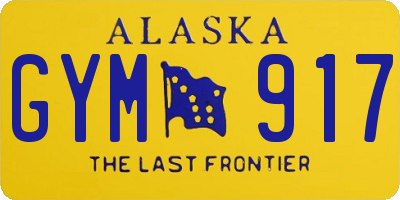 AK license plate GYM917
