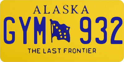 AK license plate GYM932