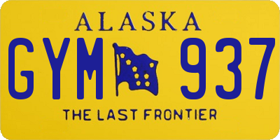 AK license plate GYM937