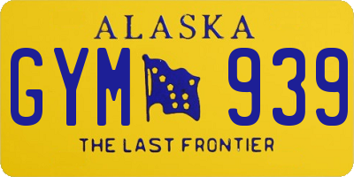 AK license plate GYM939