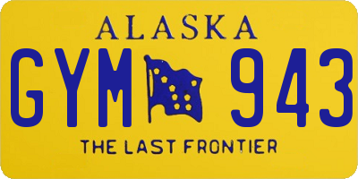AK license plate GYM943