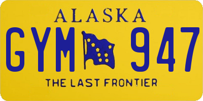 AK license plate GYM947