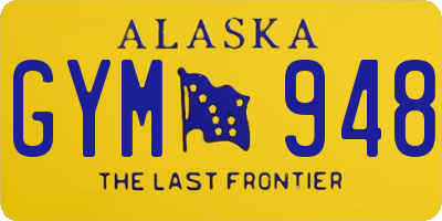 AK license plate GYM948