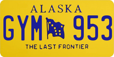AK license plate GYM953