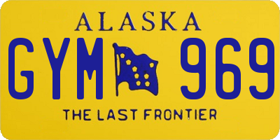 AK license plate GYM969
