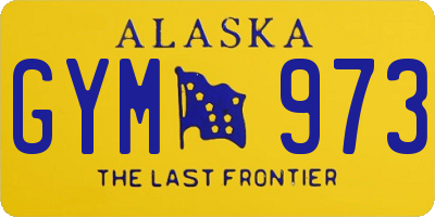 AK license plate GYM973