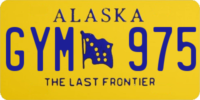 AK license plate GYM975