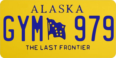 AK license plate GYM979