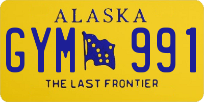 AK license plate GYM991