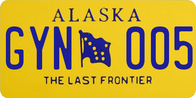 AK license plate GYN005