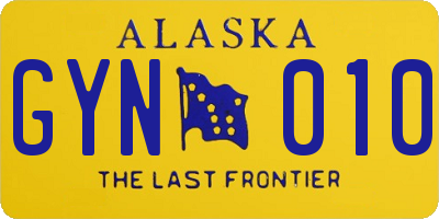 AK license plate GYN010