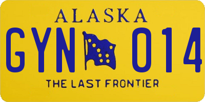 AK license plate GYN014