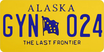 AK license plate GYN024