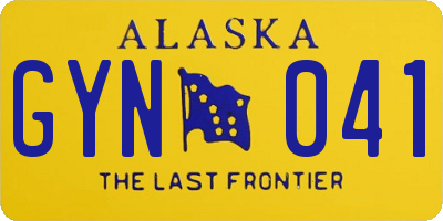 AK license plate GYN041