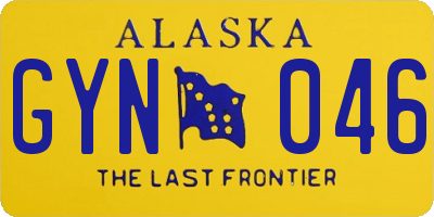 AK license plate GYN046
