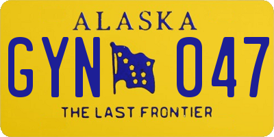 AK license plate GYN047