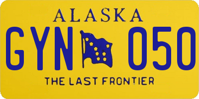AK license plate GYN050