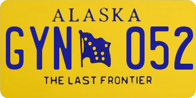 AK license plate GYN052
