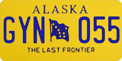 AK license plate GYN055