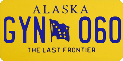 AK license plate GYN060