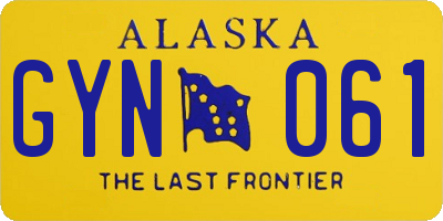 AK license plate GYN061