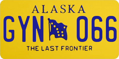 AK license plate GYN066