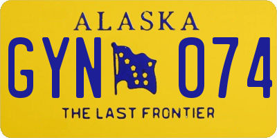 AK license plate GYN074
