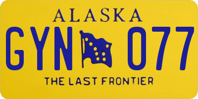 AK license plate GYN077