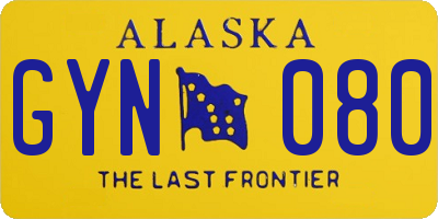 AK license plate GYN080