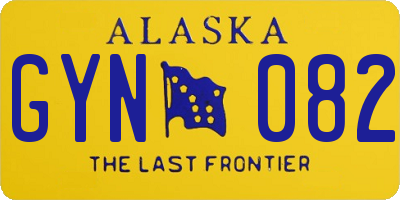 AK license plate GYN082