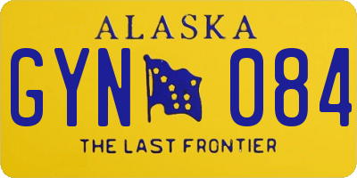AK license plate GYN084