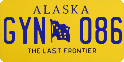 AK license plate GYN086