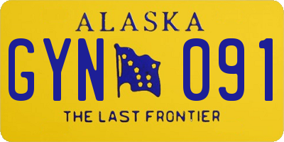 AK license plate GYN091