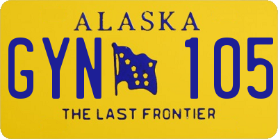 AK license plate GYN105