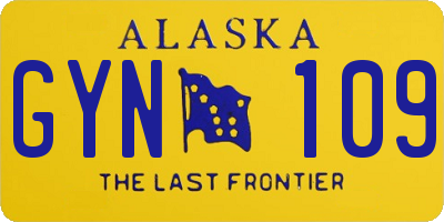 AK license plate GYN109