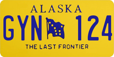 AK license plate GYN124