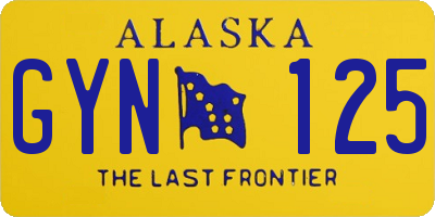 AK license plate GYN125