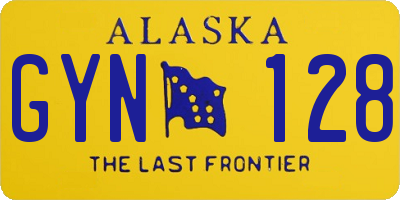 AK license plate GYN128