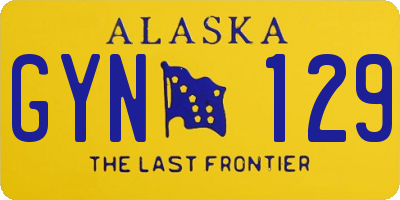 AK license plate GYN129