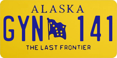 AK license plate GYN141