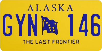 AK license plate GYN146