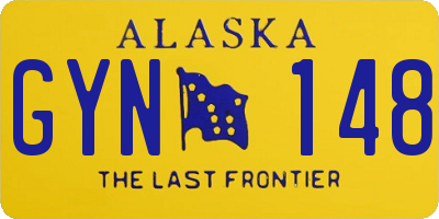 AK license plate GYN148