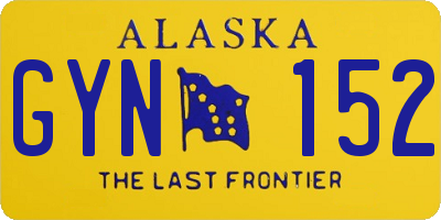 AK license plate GYN152