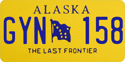 AK license plate GYN158