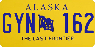 AK license plate GYN162